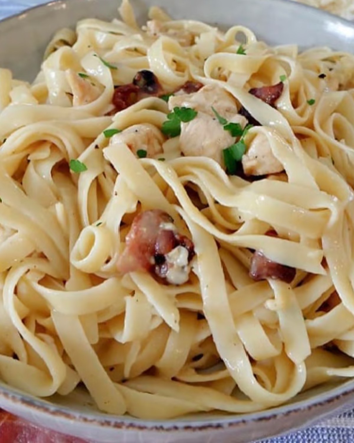 Chicken Carbonara at Touch of Tuscany