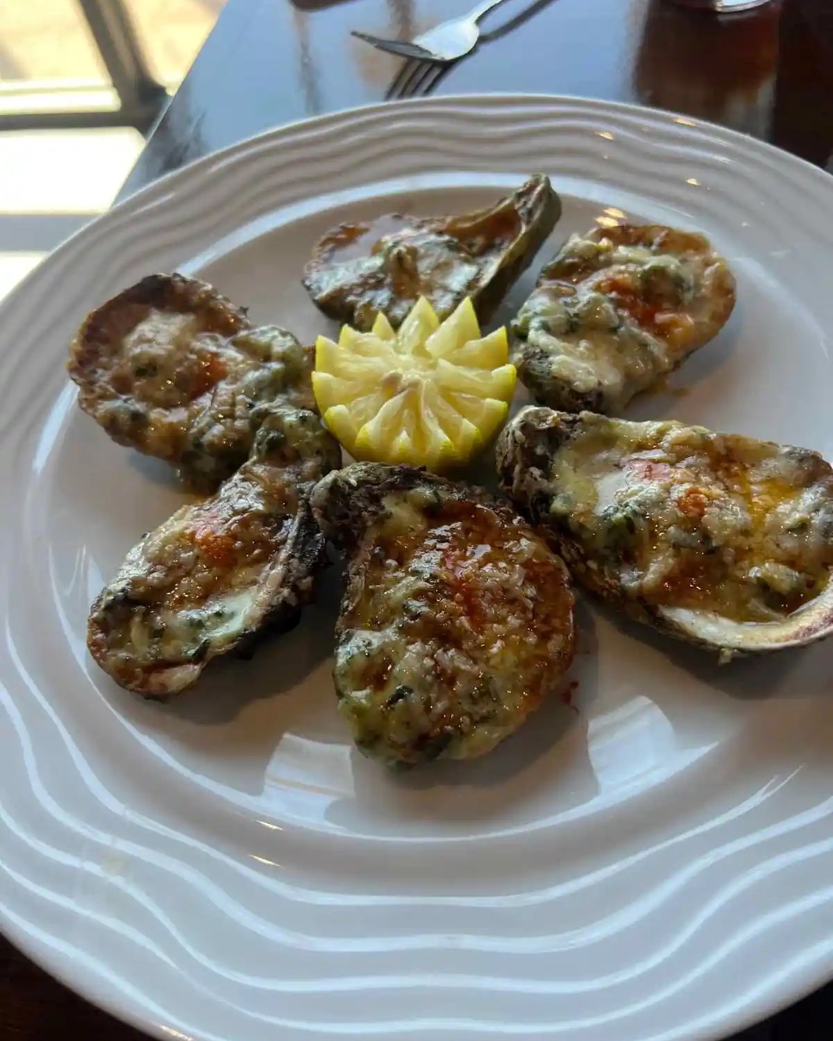Oysters Rockefeller at Touch of Tuscany