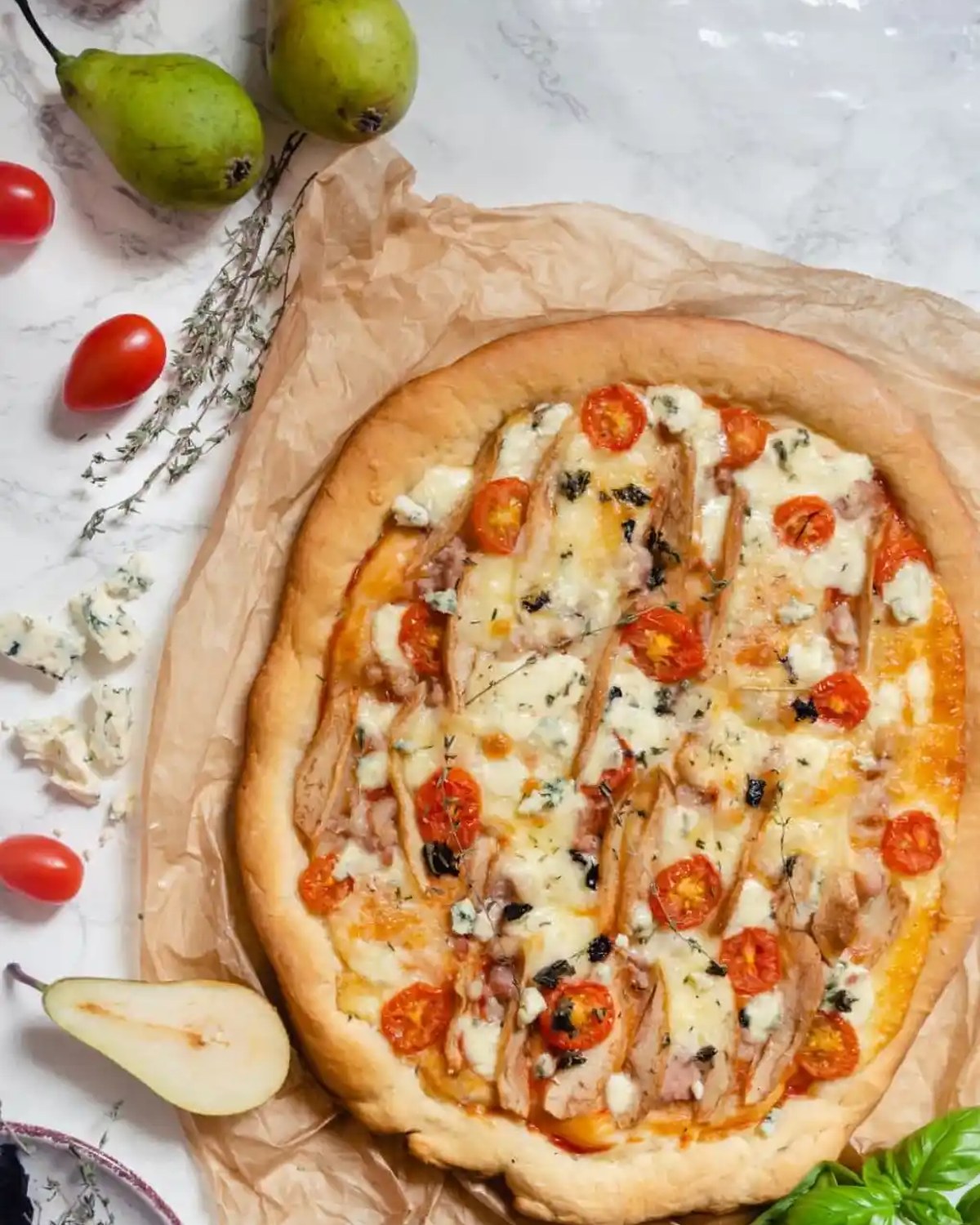 Pear Italian Flatbread at Touch of Tuscany