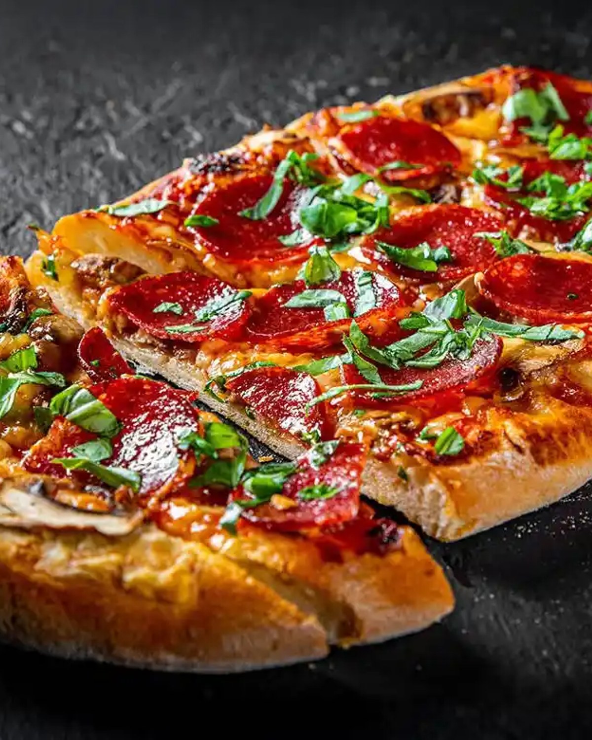 Pepperoni Italian Flatbread at Touch of Tuscany