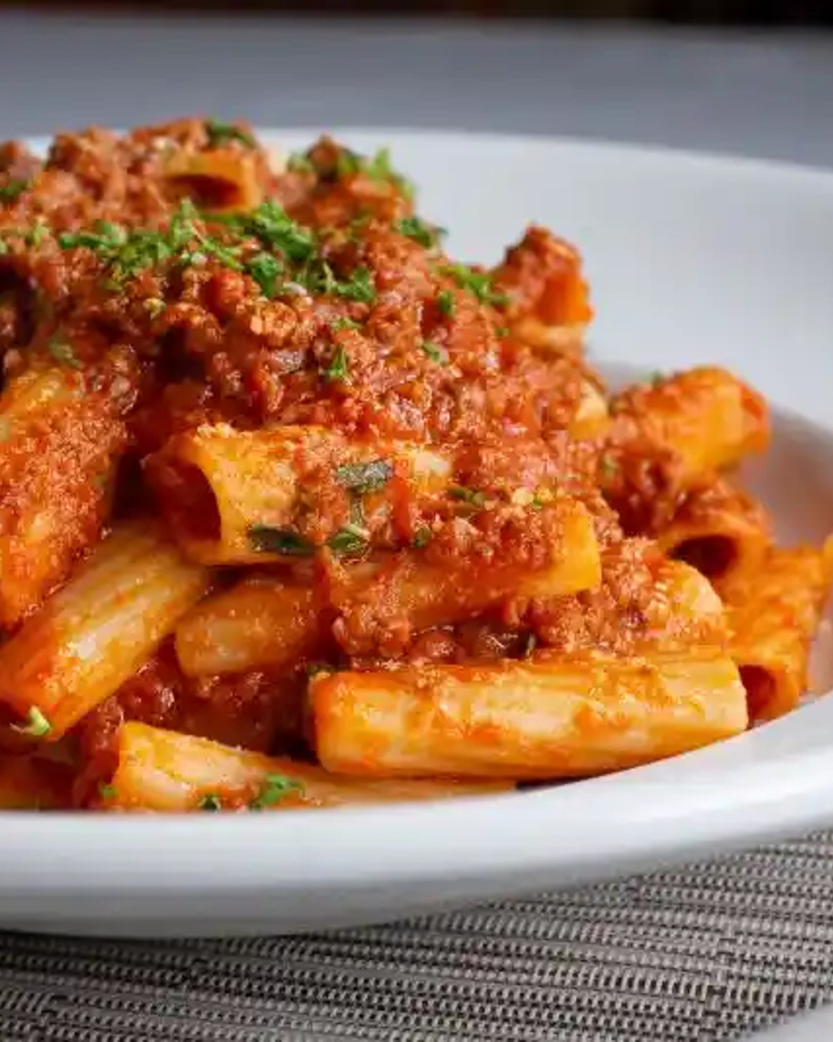 Rigatoni Bolognese at Touch of Tuscany