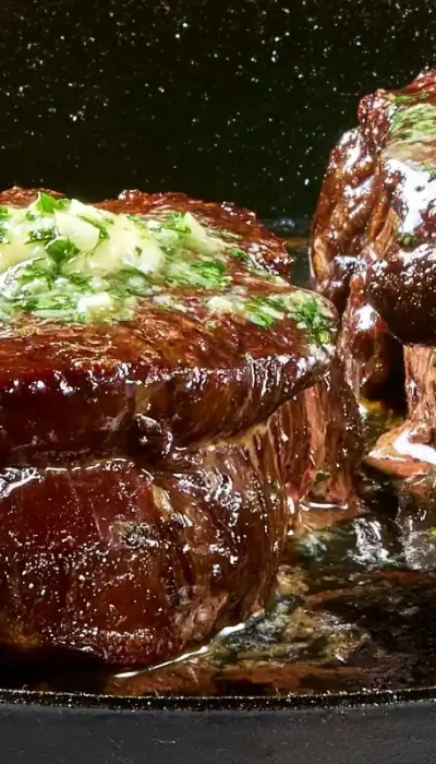 touch-of-tuscany-filet-mignon-with-garlic-butter-utah Tender filet mignon topped with garlic herb butter at Touch of Tuscany Italian Steakhouse & Bar in Utah.