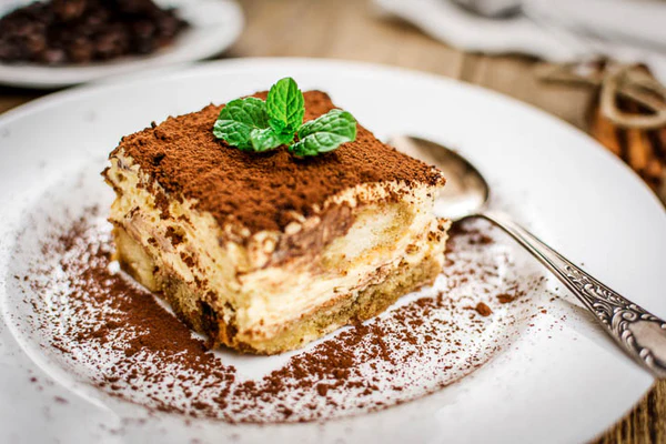 Classic tiramisu dessert