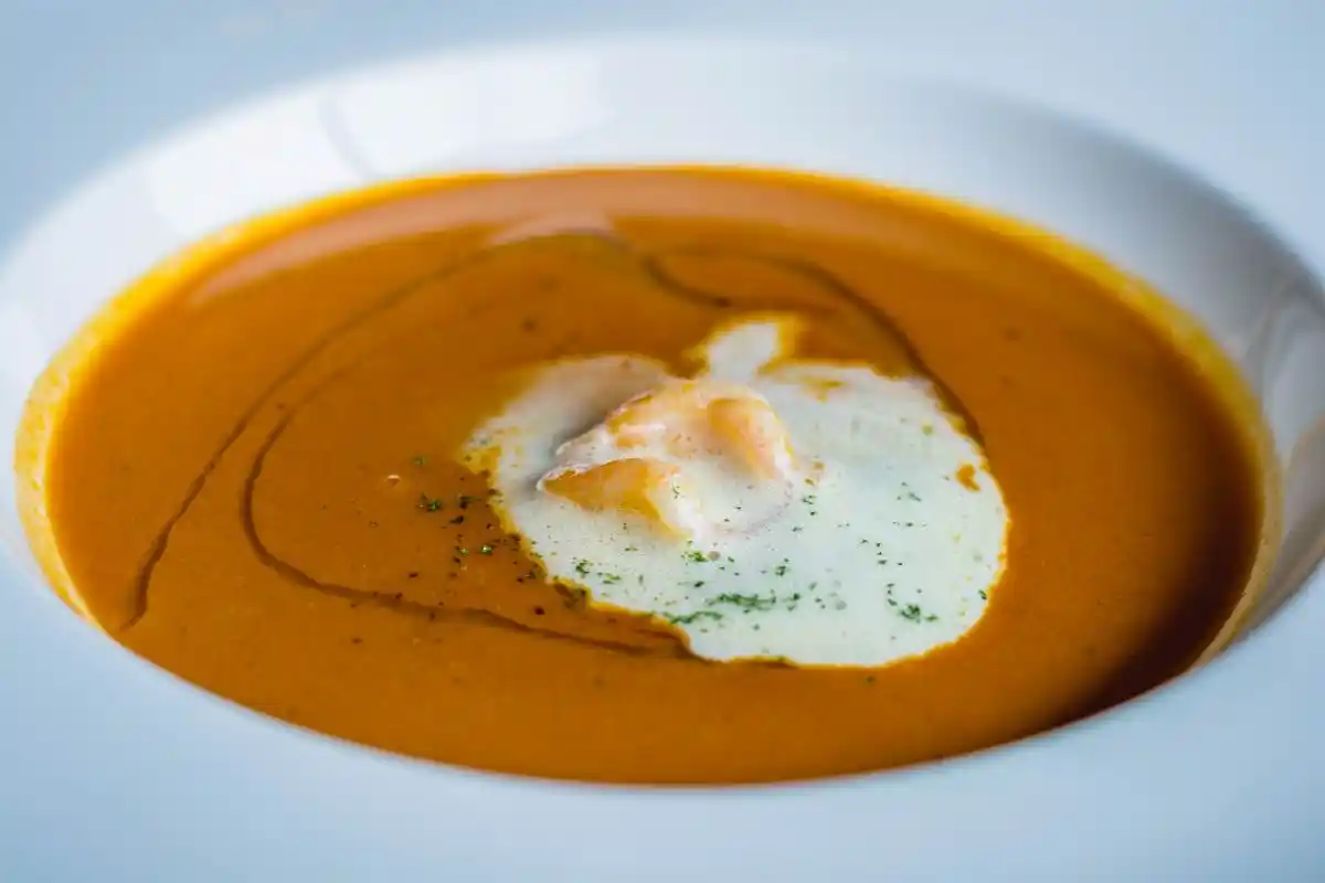 Lobster bisque soup