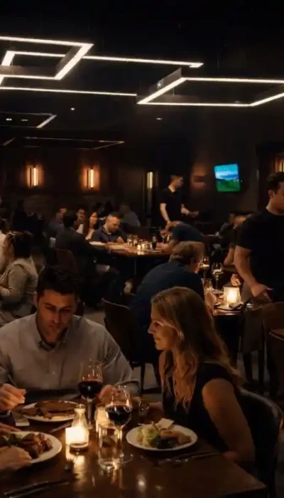 touch-of-tuscany-dining-room-italian-steakhouse-hurricane-utah Guests enjoying dinner inside Touch of Tuscany Italian steakhouse dining room in Hurricane Utah near Zion National Park